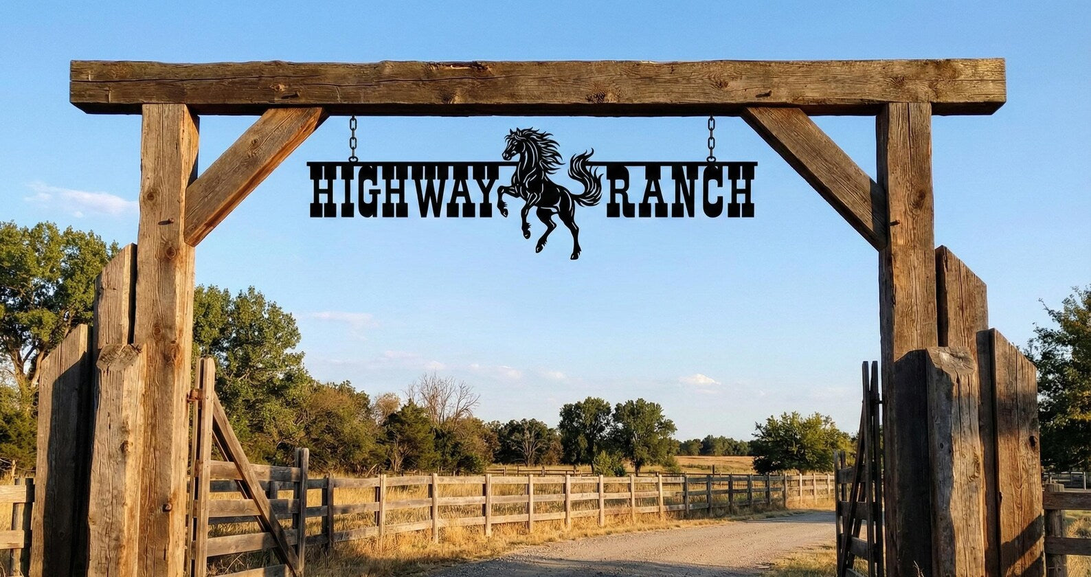 Large Outdoor Farm Entrance Sign - Gift for Ranchers