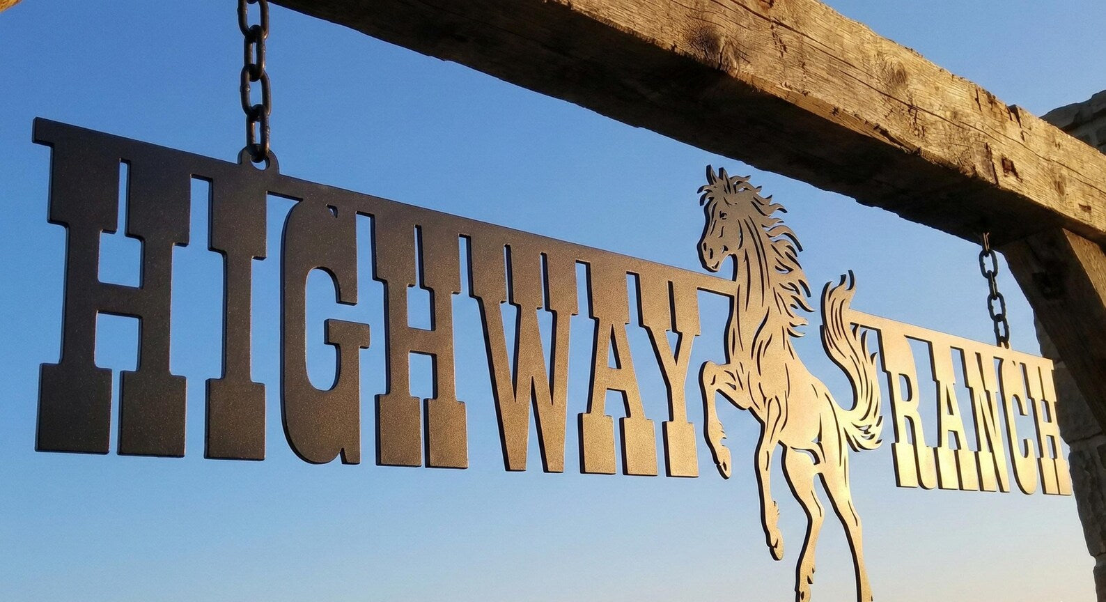 Large Outdoor Farm Entrance Sign - Gift for Ranchers