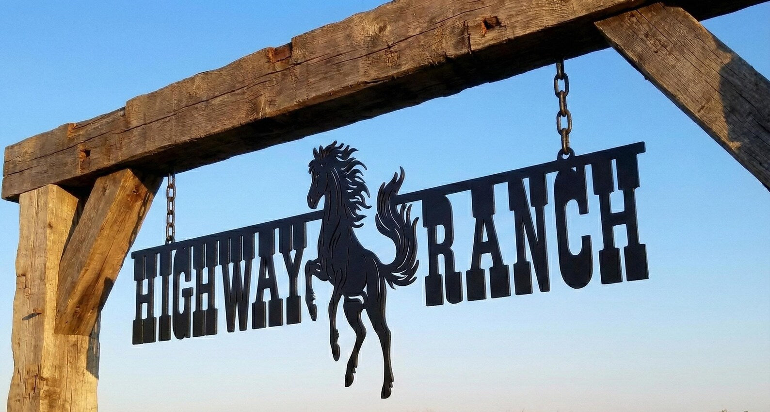 Large Outdoor Farm Entrance Sign - Gift for Ranchers