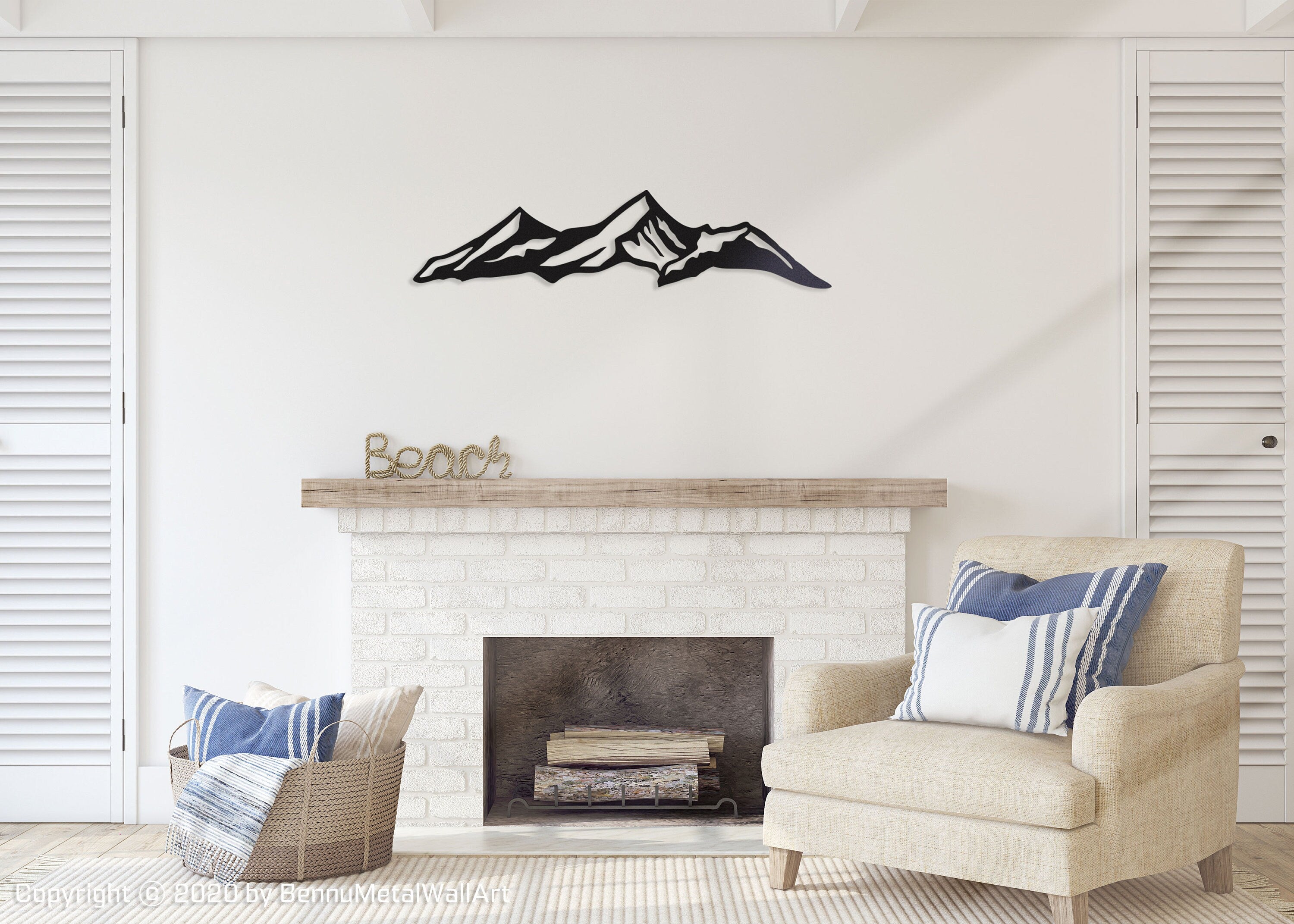 Colorado Mountain Metal Wall Decor