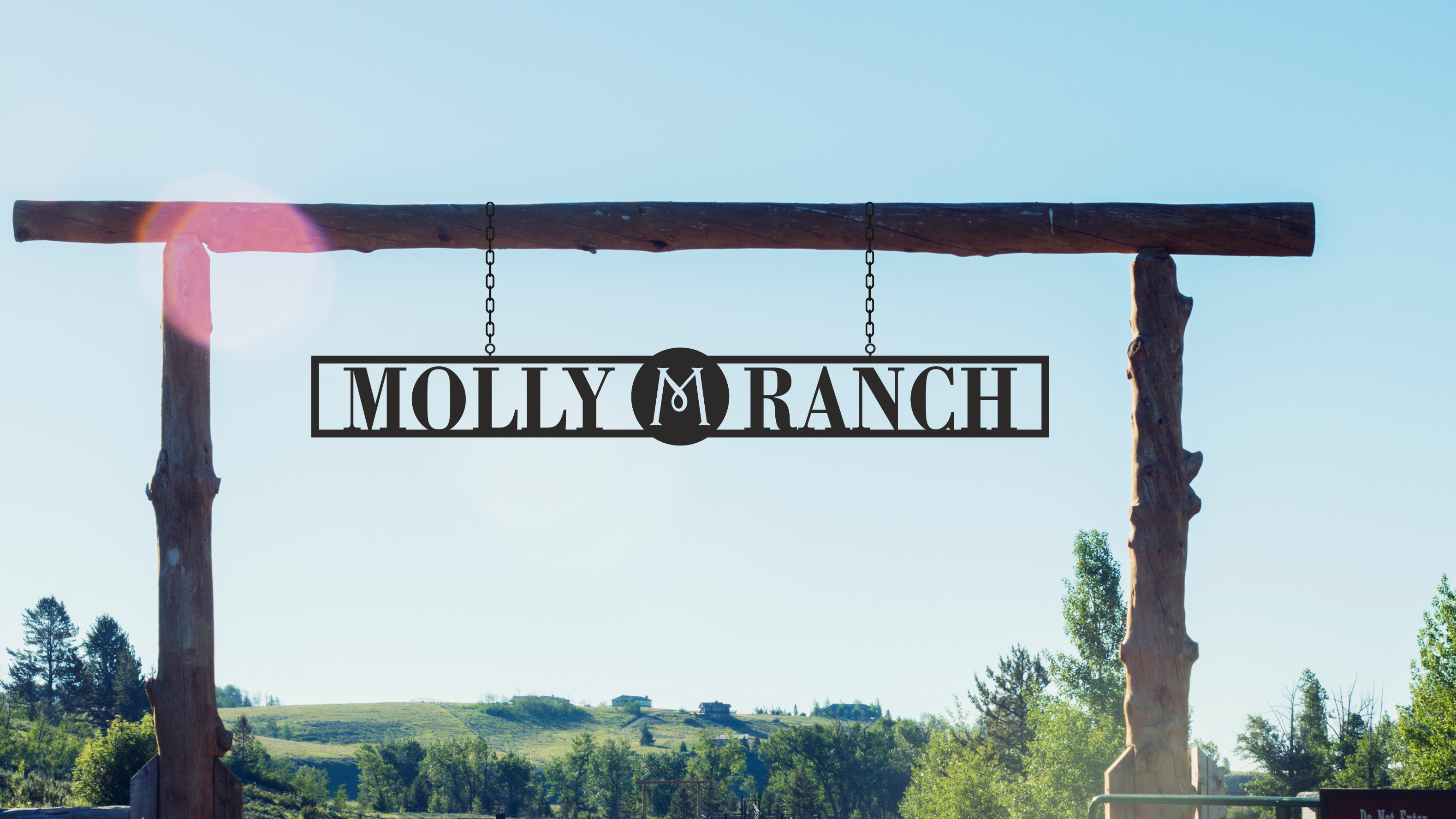 Metal Ranch Entrance Signs