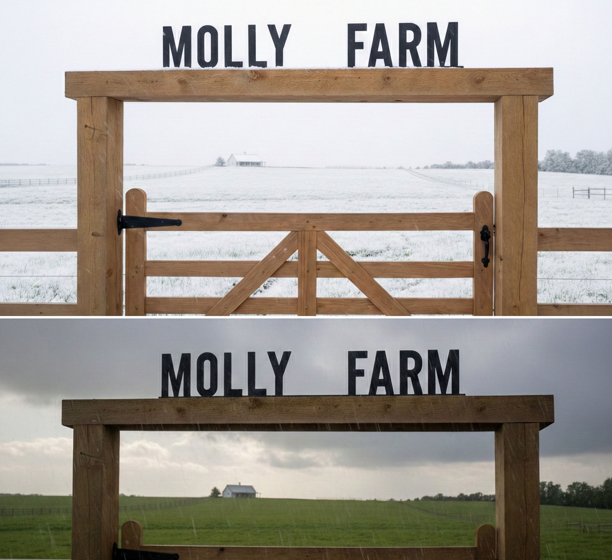 Large Metal Farm Signs