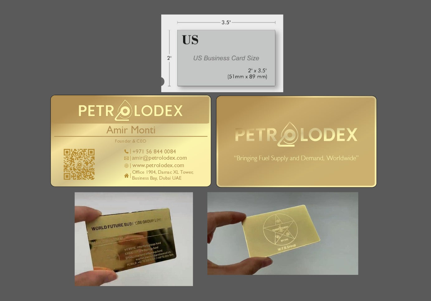 Metal Business Card Custom