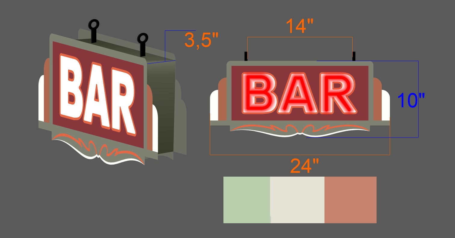 Custom Led Neon Sign ( 1pcs double sided)