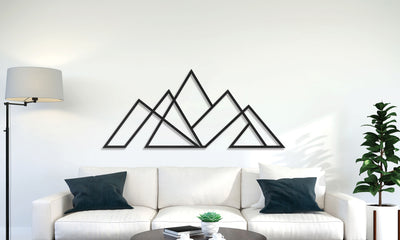Large Mountain Metal Wall Art – Nature-Inspired Modern Decor