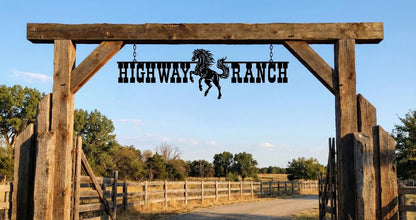Large Outdoor Farm Entrance Sign - Gift for Ranchers