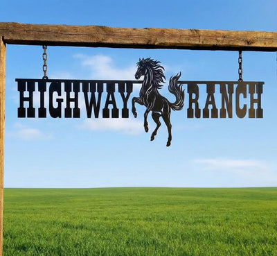 Large Outdoor Farm Entrance Sign - Gift for Ranchers