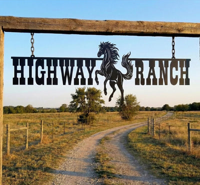 Large Outdoor Farm Entrance Sign - Gift for Ranchers