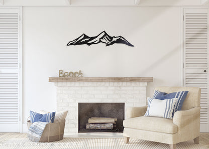 Colorado Mountain Metal Wall Decor