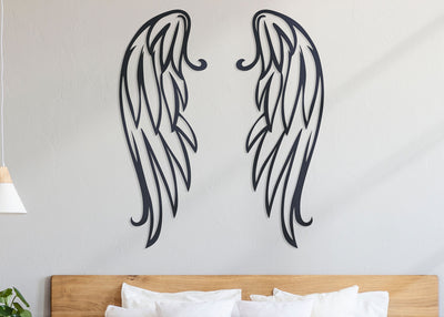 Metal Angel Wings Wall Decor