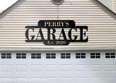 Large Metal Garage Signs For Dad's