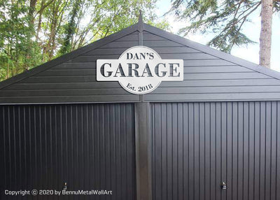 Metal garage Workshop Sign