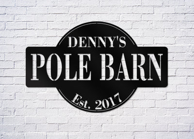 Pole Barn Sign