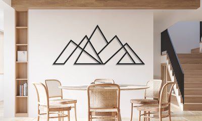 Large Mountain Metal Wall Art – Nature-Inspired Modern Decor