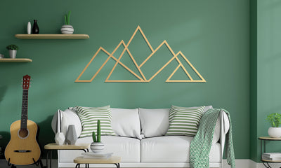 Large Mountain Metal Wall Art – Nature-Inspired Modern Decor