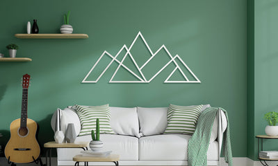 Large Mountain Metal Wall Art – Nature-Inspired Modern Decor
