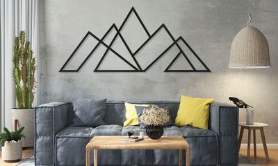 Large Mountain Metal Wall Art – Nature-Inspired Modern Decor