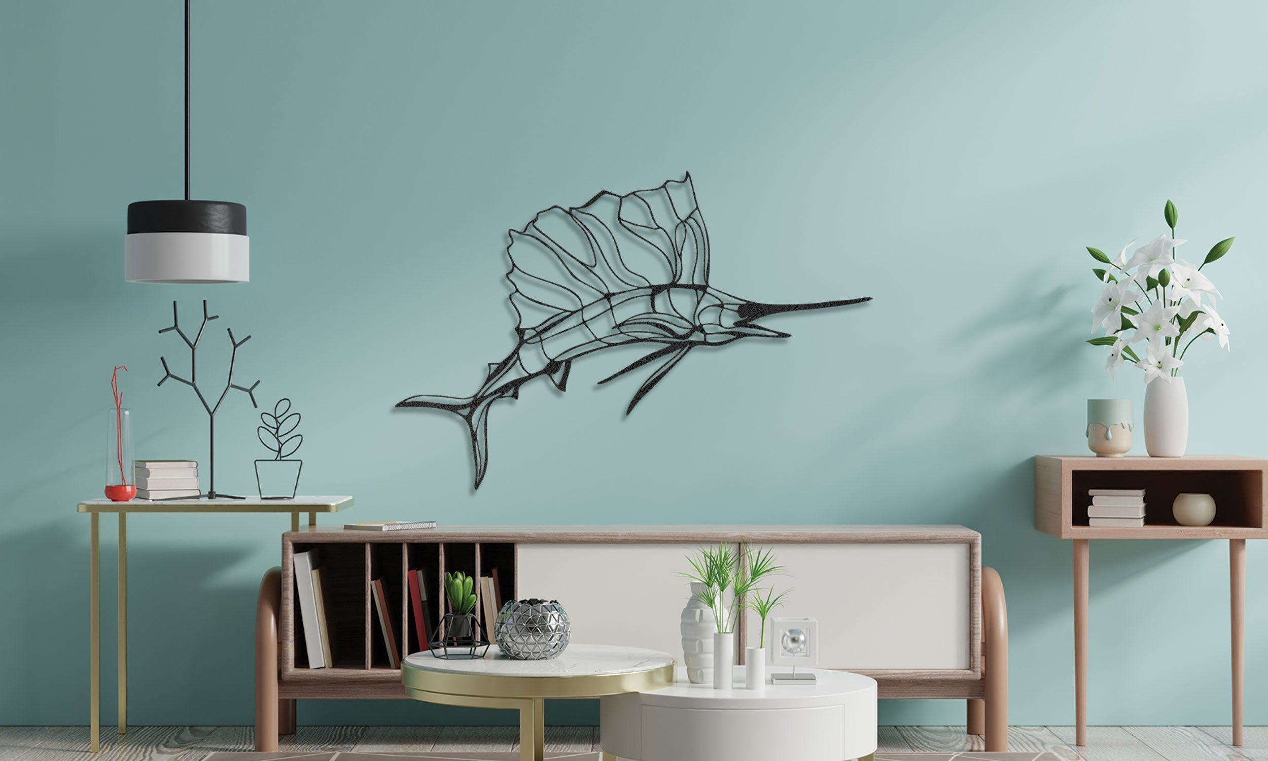 Swordfish Metal Wall Decor