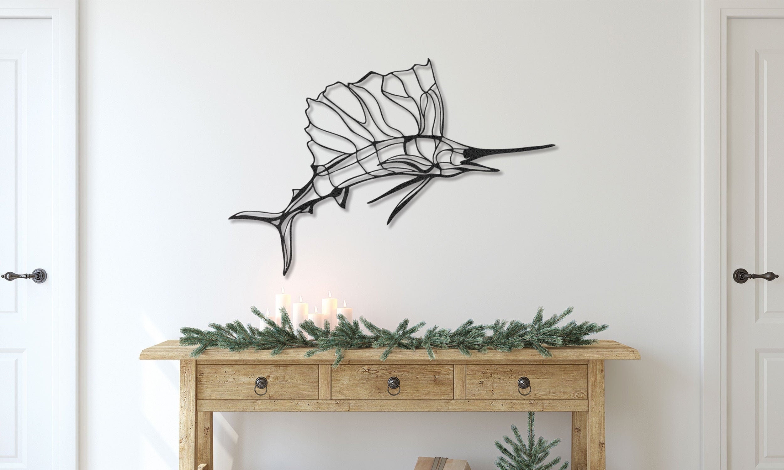 Swordfish Metal Wall Decor