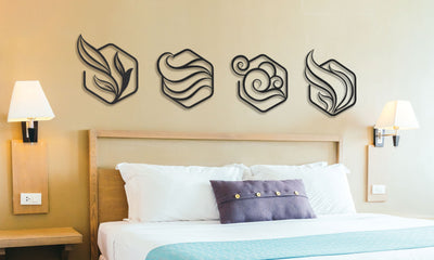 Four Elements Metal Wall Art