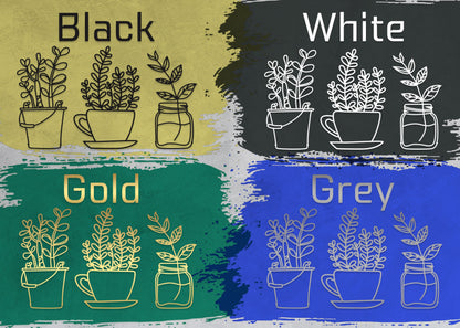 Flowers in Pots Wall Decor